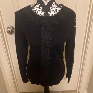 New York & Company Women’s Black Sweater, Medium